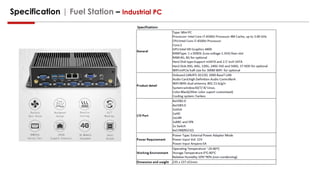 Specification | Fuel Station – Industrial PC
 
