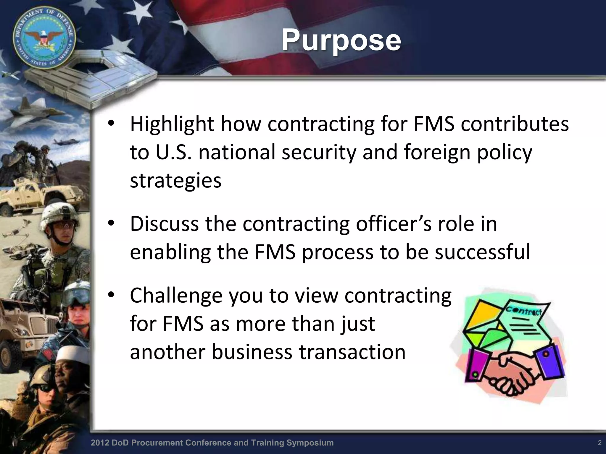 Foreign Military Sales (FMS) DCSA Presentations 2012 | PDF