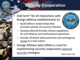 Foreign Military Sales (FMS) DCSA Presentations 2012 | PDF