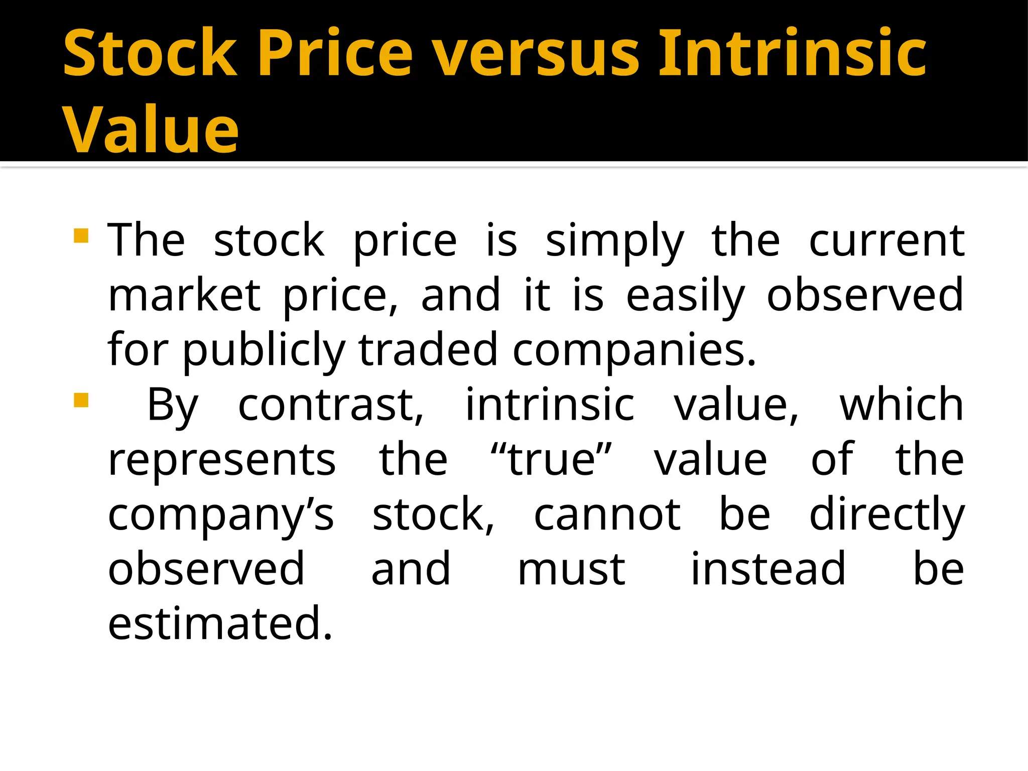 Stocks Valuation Learning Objectives: Stocks valuation : Models pptx | PPTX