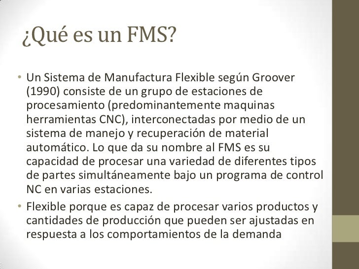 Sistema de Manufactura Flexible FMS