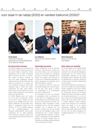 Facility Management geprojecteerd naar 2030 - Profacility Guide 2014 | PDF