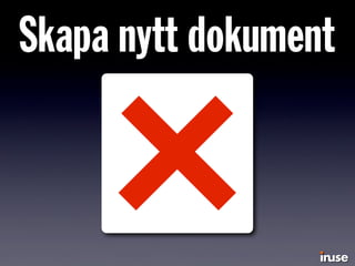 Skapa nytt dokument
 