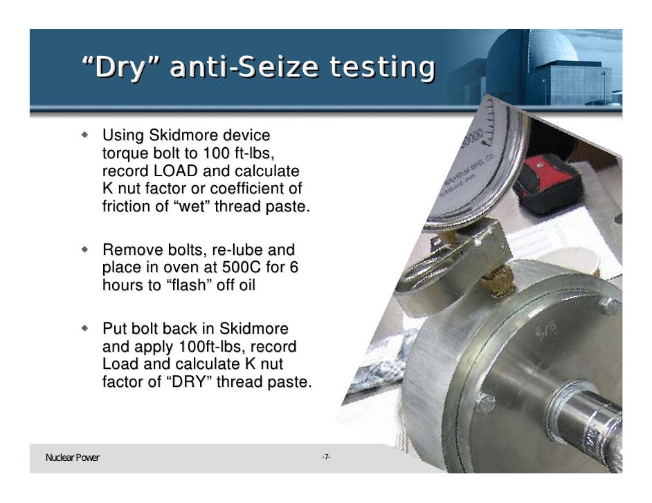 Retorquing valves and it's effect on gland load