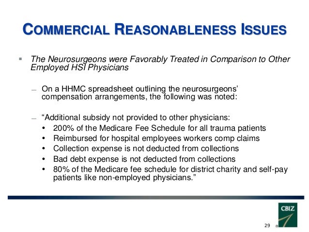 FAIR MARKET VALUE &amp; COMMERCIAL REASONABLENESS