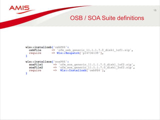18
OSB / SOA Suite definitions
 
