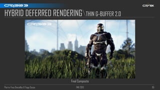 Pierre-Yves Donzallaz & Tiago Sousa FMX 2013 95
HYBRID DEFERRED RENDERINGTHIN G-BUFFER 2.0
Final Composite
 