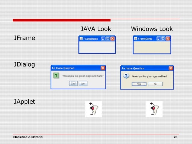 Java Swing Programming