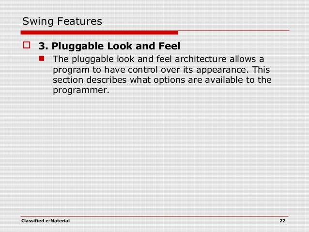 java swing programming