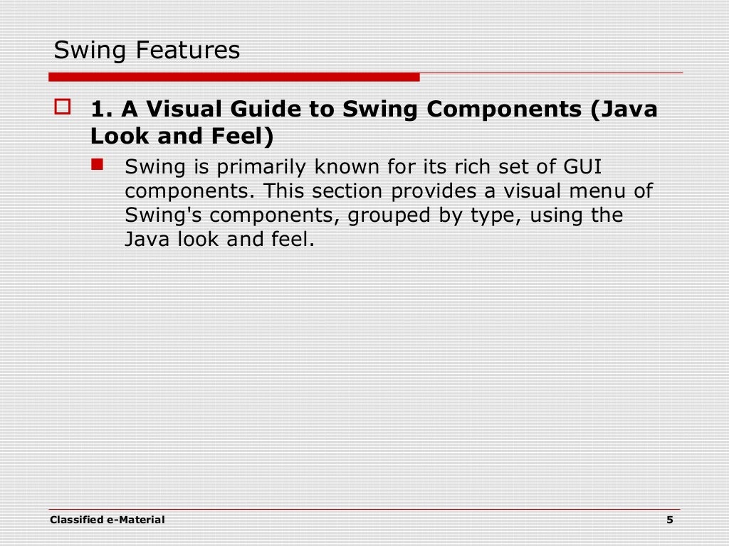 java swing programming