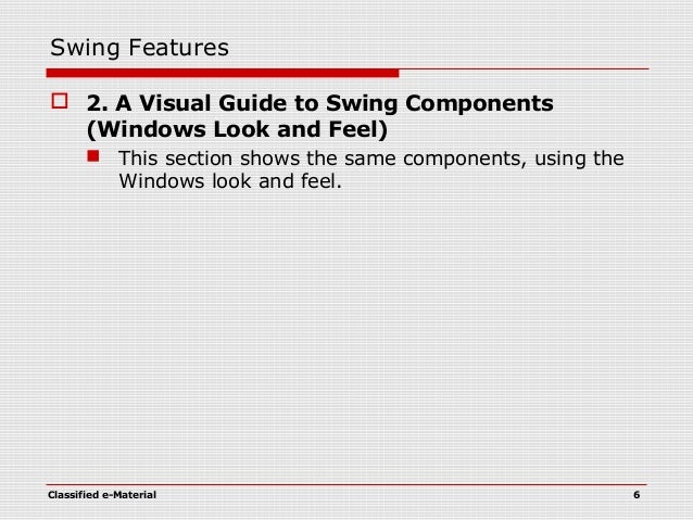 Java Swing Programming