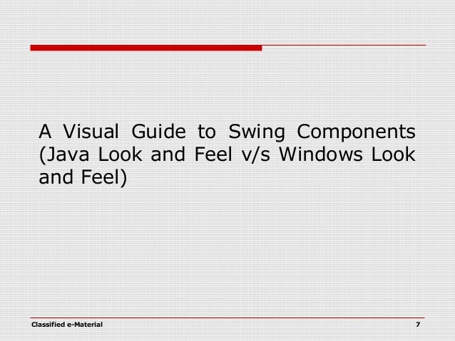 Java Swing Programming