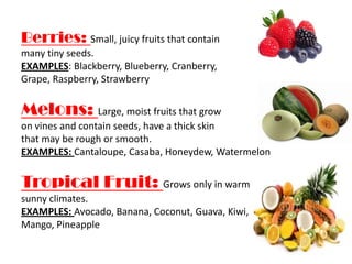 Fn1 ppt. fruits and vegetables