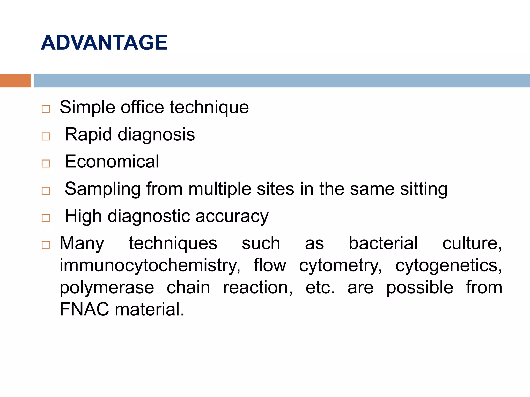 FINE NEEDLE ASPIRATION CYTOLOGY / FNAC