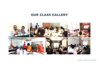 OUR CLASS GALLERY
FOSTER & BRIDGE INDONESIA
 