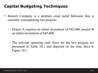 Capital Budgeting Techniques of Pricipe managerial finance | PPT
