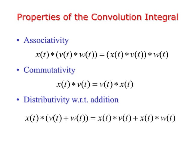 Convolution representation impulse response | PPT