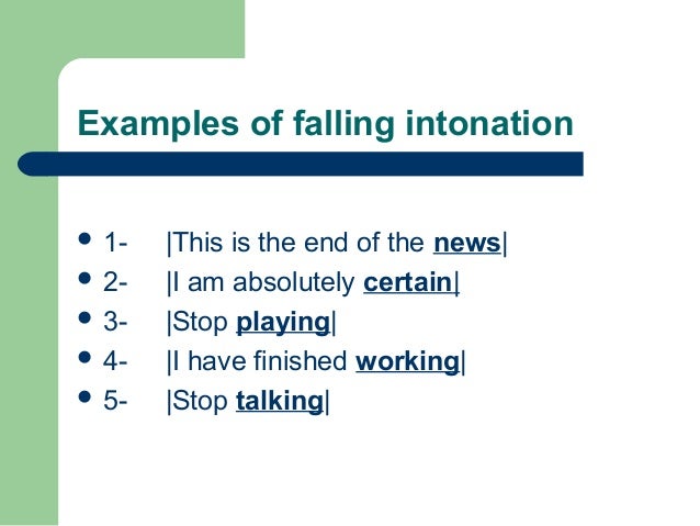 Functions Of Intonation