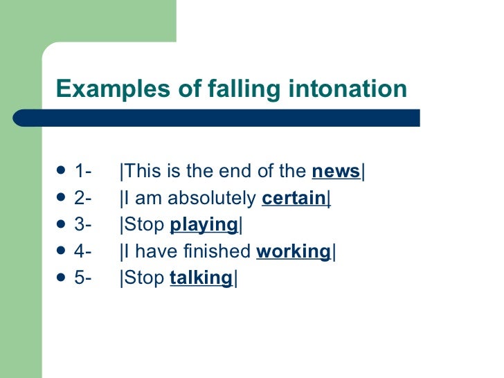 Fnctions Of Intonation