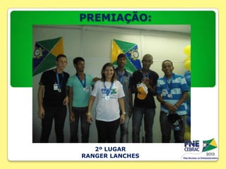 PREMIAÇÃO:

2º LUGAR
RANGER LANCHES

 