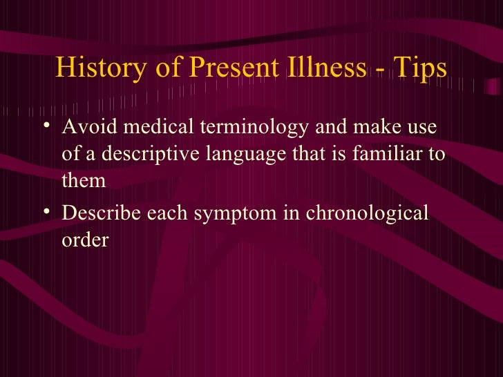 History taking in Medicine