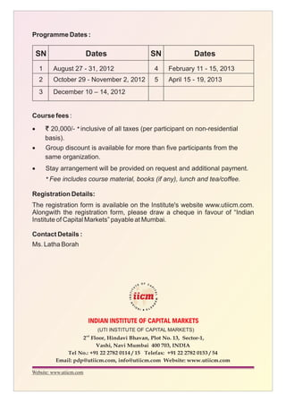 5 days programme on "Finance for Non-Finance Executives"