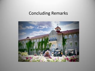 Concluding Remarks
 