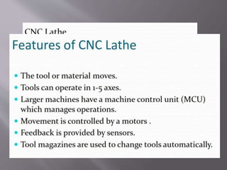 CNC, MultiAxis Lathe | PPT