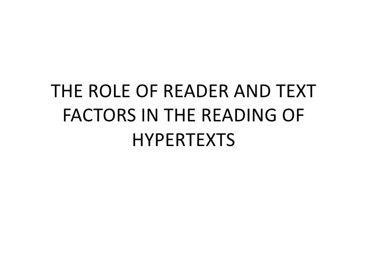 Hypertext Reading