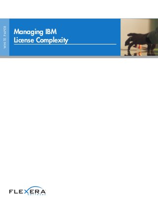 WHITEPAPER
Managing IBM
License Complexity
 