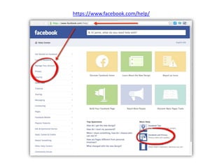 https://www.facebook.com/help/
 