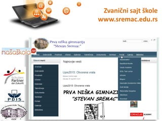 Zvanični sajt škole
www.sremac.edu.rs
 