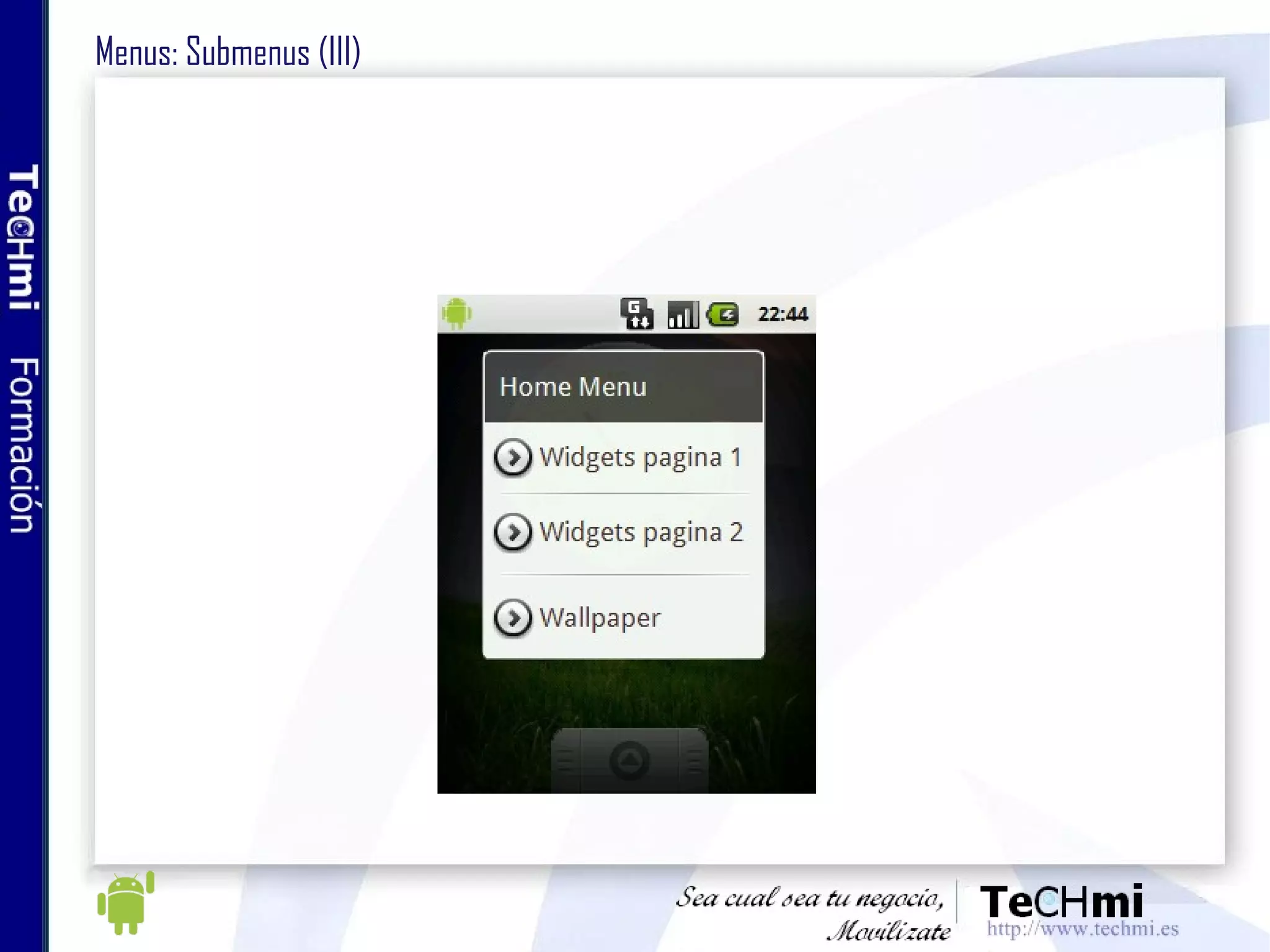Menus: Submenus (III) 