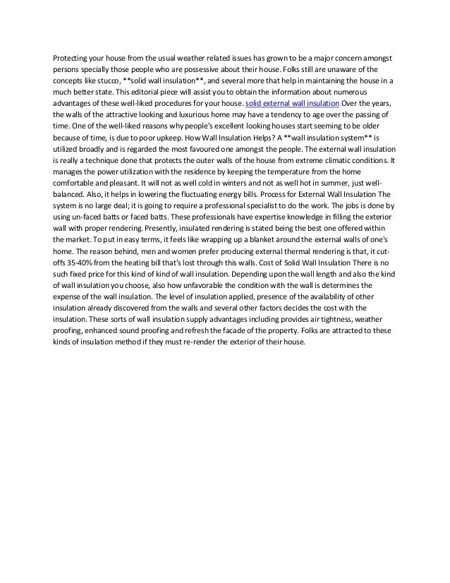 quotes for external wall insulation