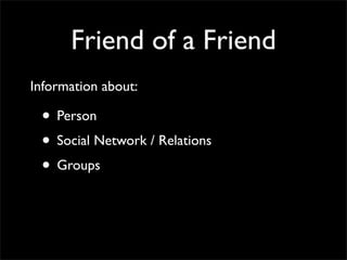 FOAF for Social Network Portability