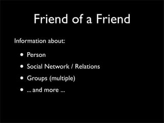 FOAF for Social Network Portability