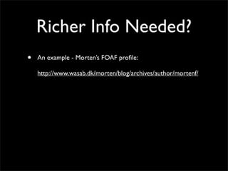 FOAF for Social Network Portability