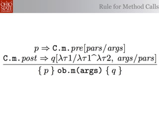 Rule for Method Calls
 