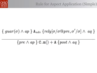 Rule for Aspect Application (Simple)
 
