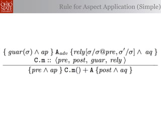 Rule for Aspect Application (Simple)
 