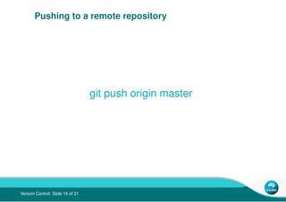 Version Control in Bioinformatics: Our Experience Using Git | PDF