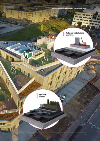 11
3 - Des toitures compactes FOAMGLAS®
dans le monde entier
Toit avec installations
sportives
Toit vert
intensif
 