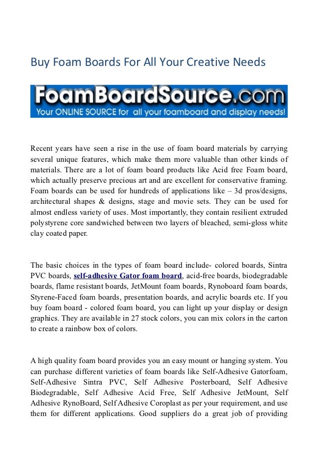 Foamboardsource