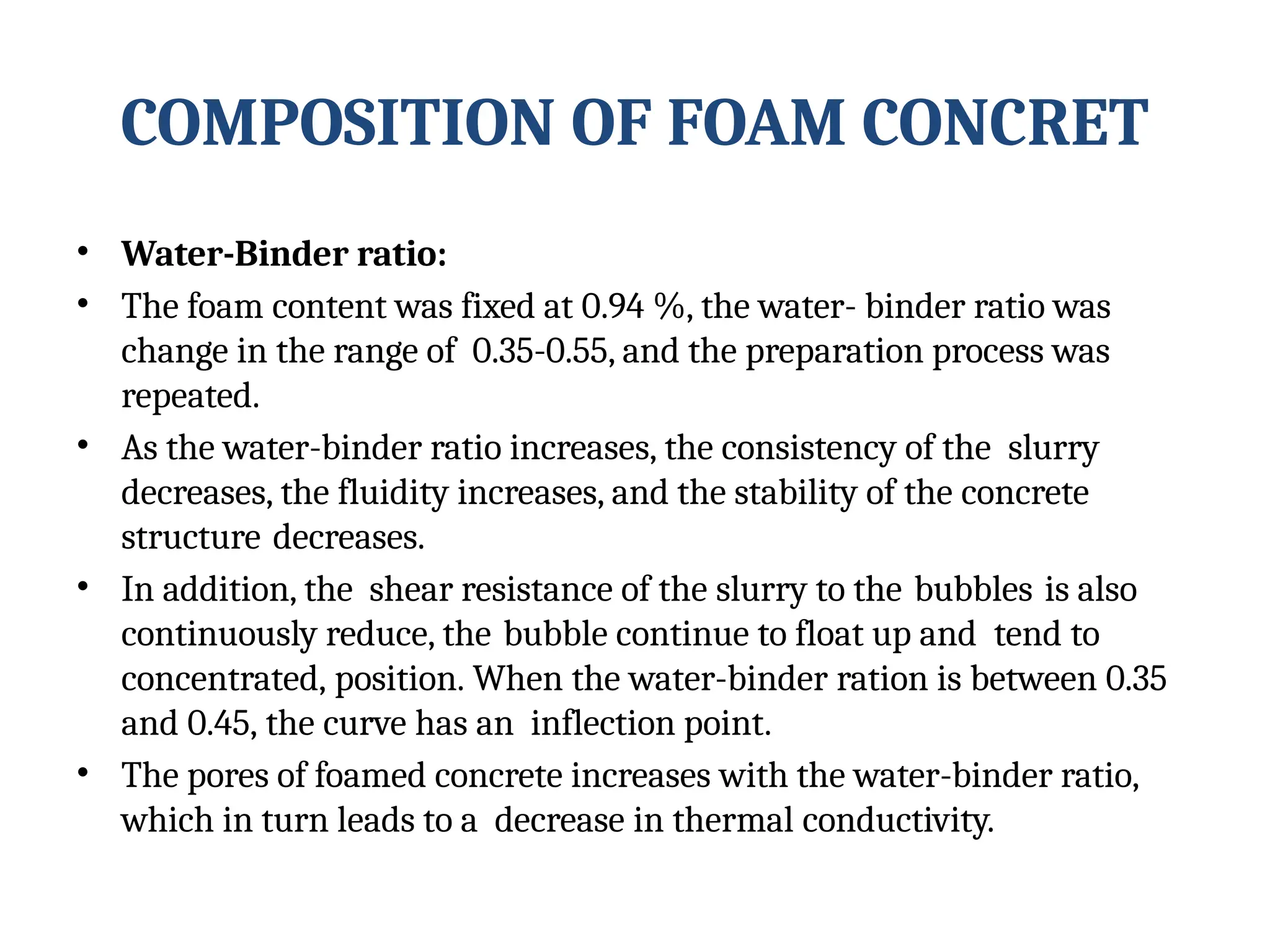 A case study on Properties of Foam Concrete | PPTX