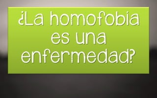 ¿La pomofoqra
es una
enfermedad?
 