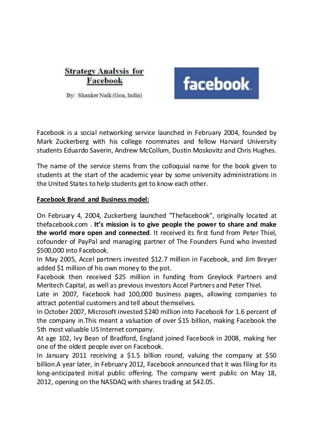 facebook business model