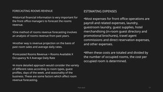 Front Office budgets and budgeting in Front Office | PPTX