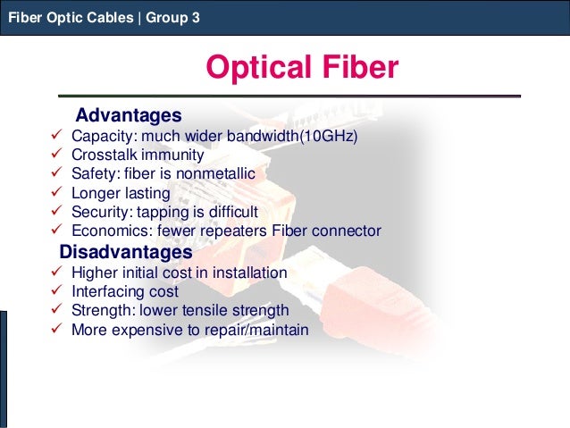 What are disadvantages of fiber optic cable?