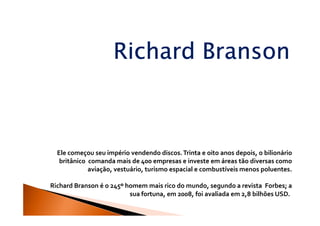 Pensamentos de Richard Branson