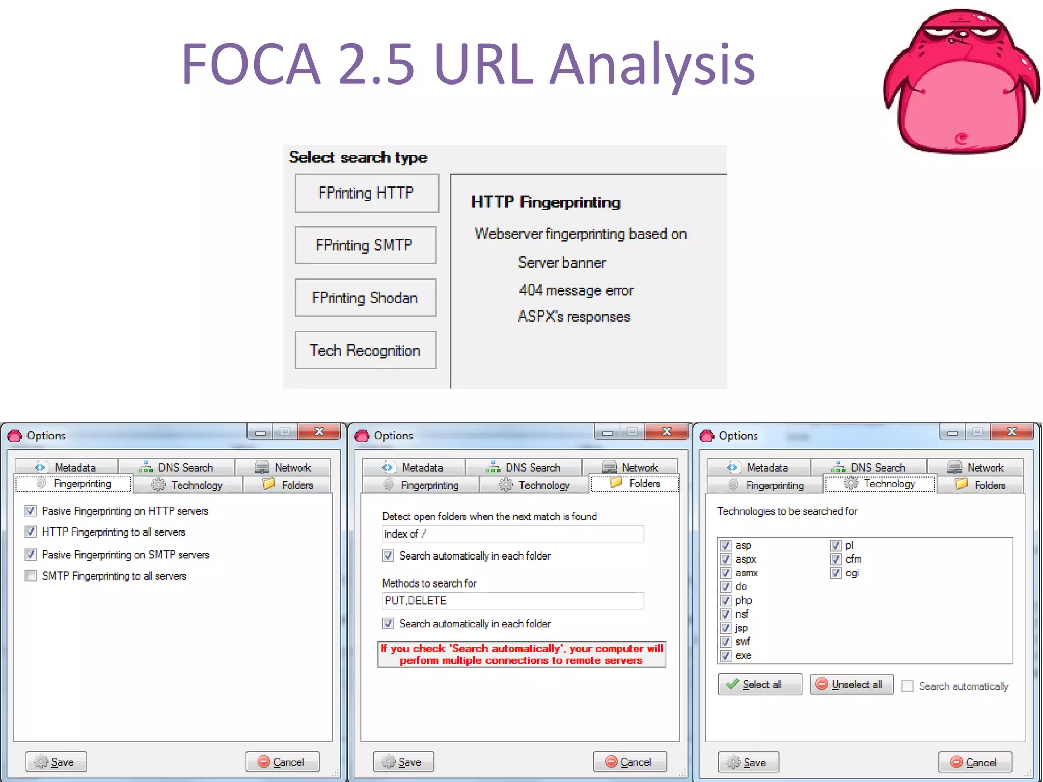 FOCA 2.5 URL Analysis 